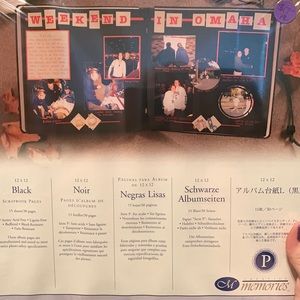 Creative Memories 12x12 Black Pages NIP